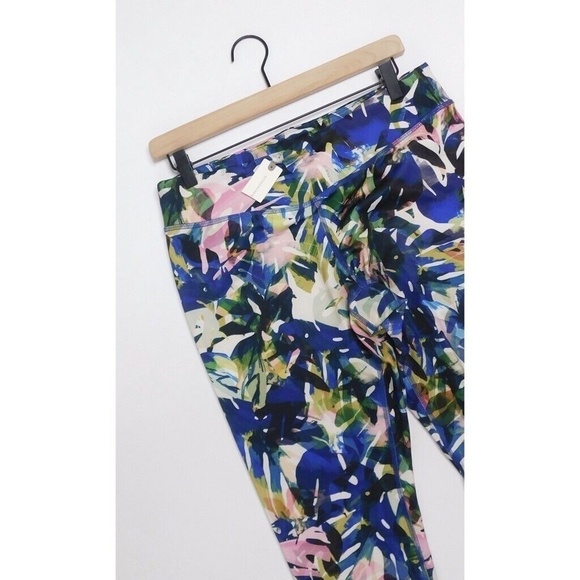 NWT! Anthropologie PURE + GOOD • Crop Floral Legging Palm Tropical ~ X-Large - Picture 5 of 11